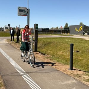 Photo 1 - Gulbenē atklāts pirmais visiem pieejamais Zaļais dzelzceļa celiņš