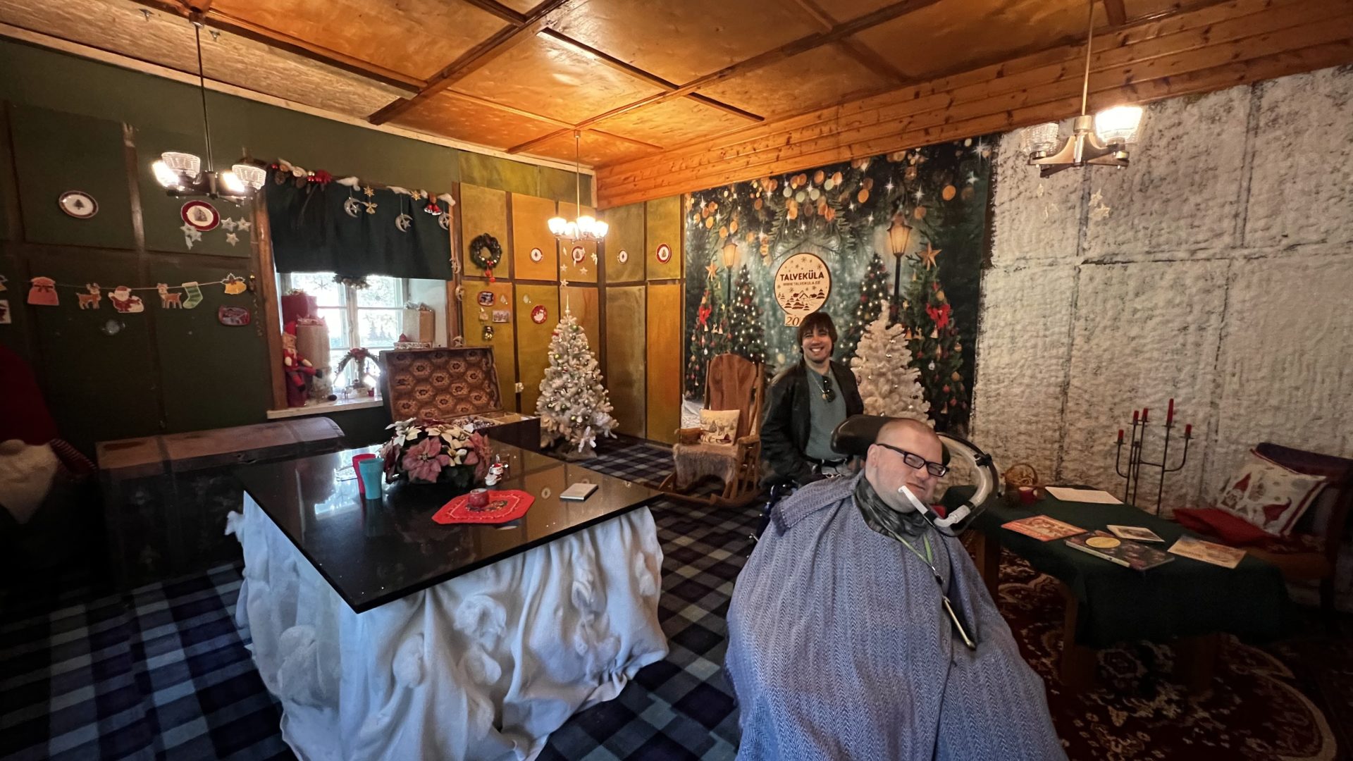 Winter village, inside the manor house