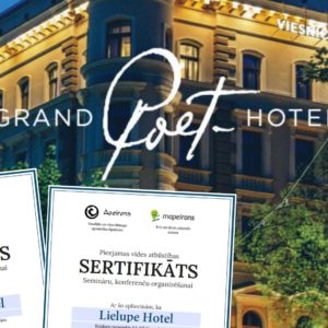Photo 1 - Sertifikāti piešķirti “Grand Poet Hotel” un “Lielupe Hotel”
