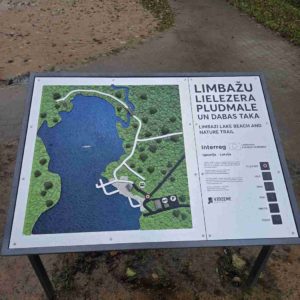 Photo 1 - Tactile map of Limbaži Lielezers beach and nature trails