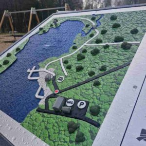 Photo 2 - Tactile map of Limbaži Lielezers beach and nature trails