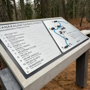 Photo 1 - Tactile map of Skaņākalns Nature Park