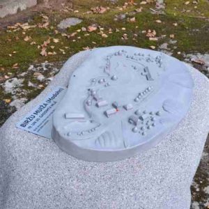 Photo 2 - Tactile map of the Birži Manor complex